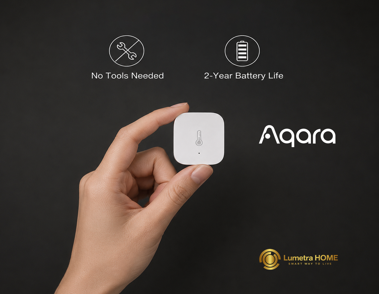 Aqara temperature and humidity sensor T1 - Интелигентен датчик за температура, влажност и атмосферно налягане - Image 2
