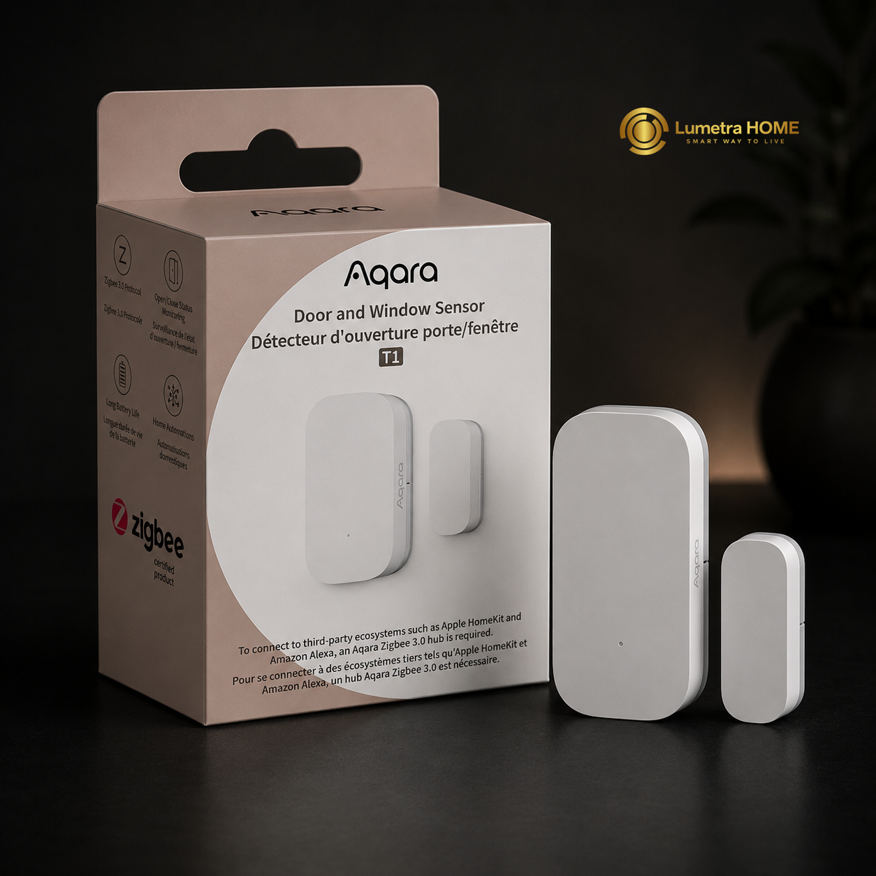 Aqara Door and Window Sensor T1 интелигентен датчик за врати и прозорци